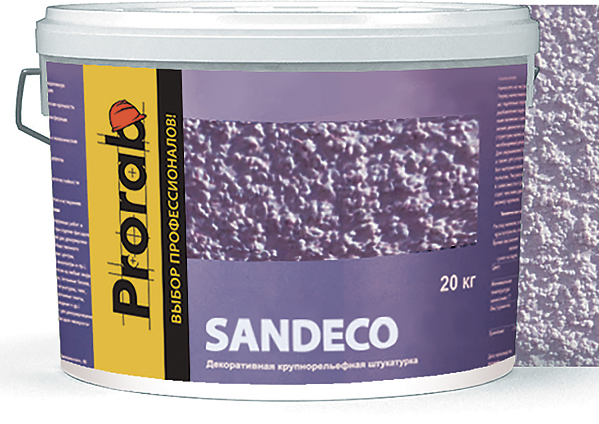 Prorab "SANDECO" фактурная краска с эффектом песка 20кг