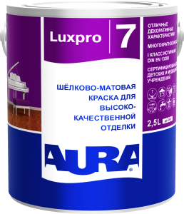 Краска AURA Luxpro 7 шелковисто-матовая, база А, Aura, 2,5л