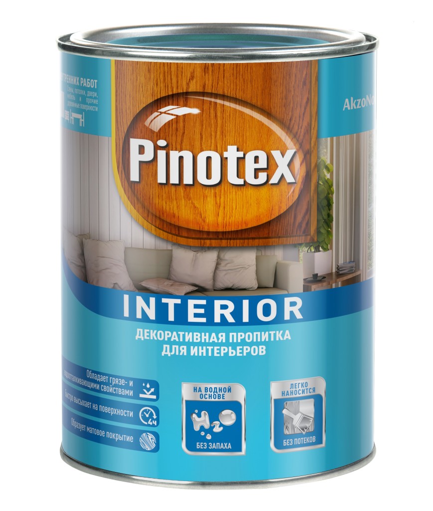 Пропитка Pinotex INTERIOR (1л) распродажа орегон