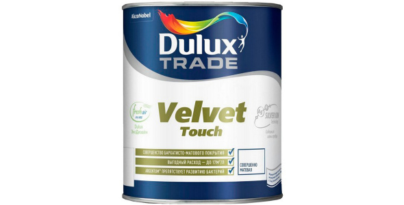 Краска DULUX Velvet Touch  совершенно матовая, 0,9л, BC