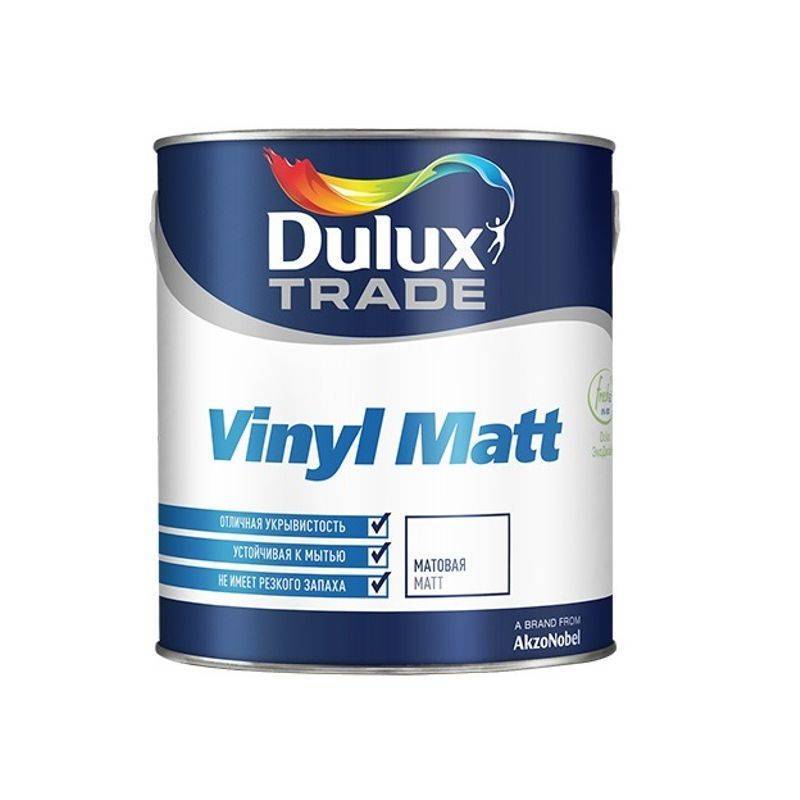 Краска DULUX Vinyl Matt  1л, BW