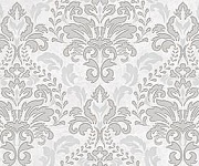 Afina (Ceramica Classic) (Afina Damask Декор серый 08-03-06-456 20х40)