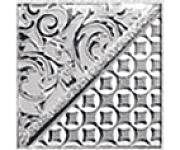 Студио (Ceramica Classic) (Берген Комплект стеклянных вставок (3шт/компл.) серый 4,5х4,5)