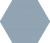 Аньет (Kerama Marazzi) (Аньет Плитка настенная голубой тёмный 24007 20х23,1)