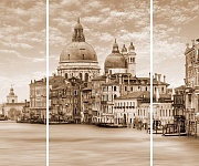 Venice (Ceramica Classic) (Venice Панно стекло из 3-х плиток 75х40)